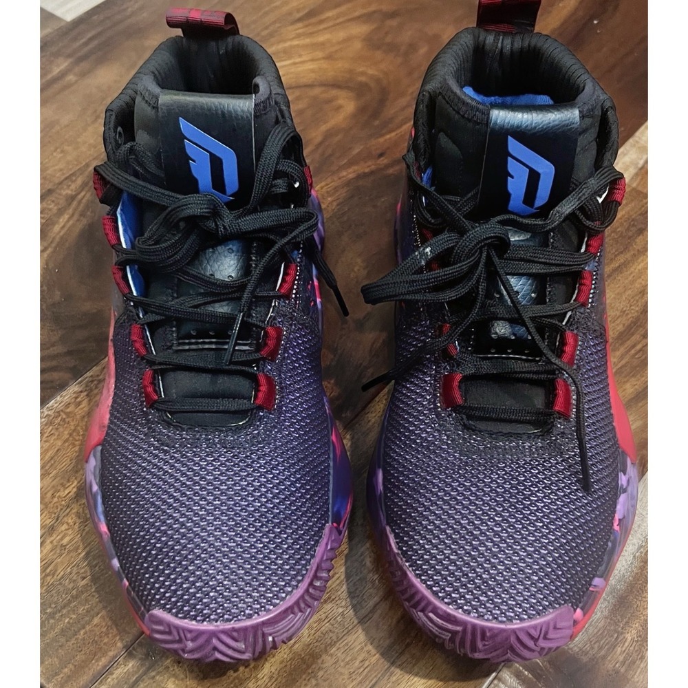 Adidas Dame 5 La Mezcla Basketball Shoes Purple Red Blue G26134 Mens 7